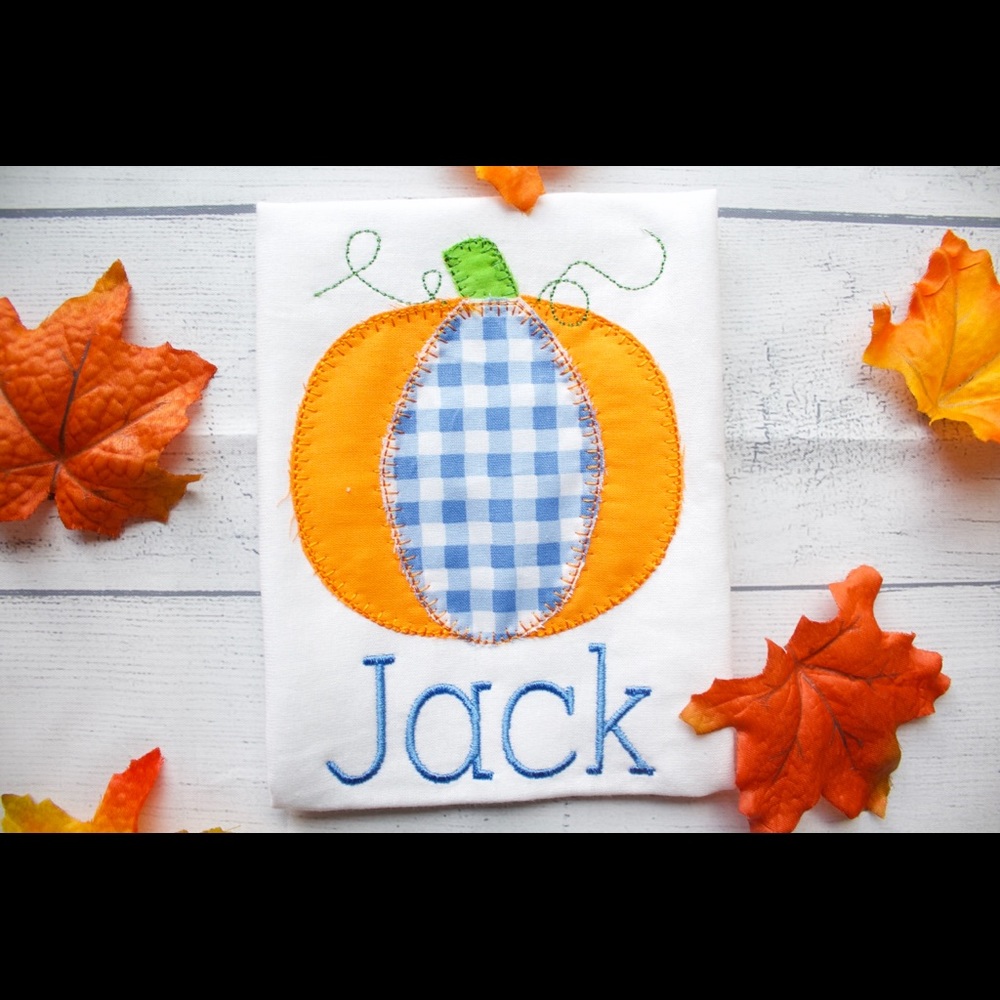 Boys Patchwork Pumpkin Shirt